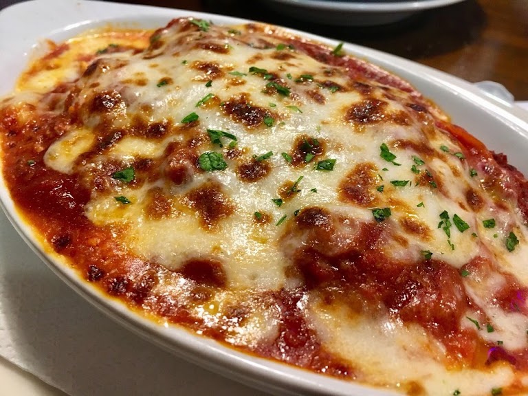 Lasagna at Agrusa's Italian Restaurant