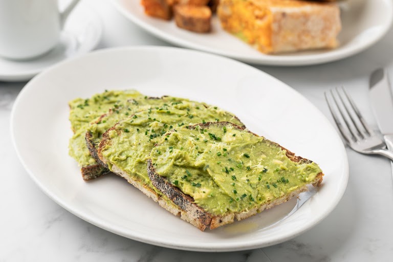 Avocado Toast Platter at Coral Tree Cafe