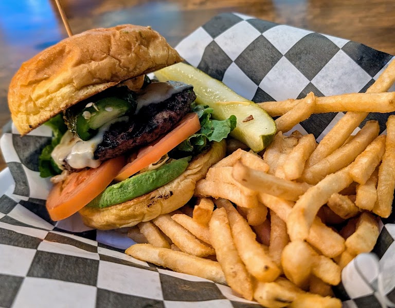 Single Smash Burger & Fries at Louie's on Main
