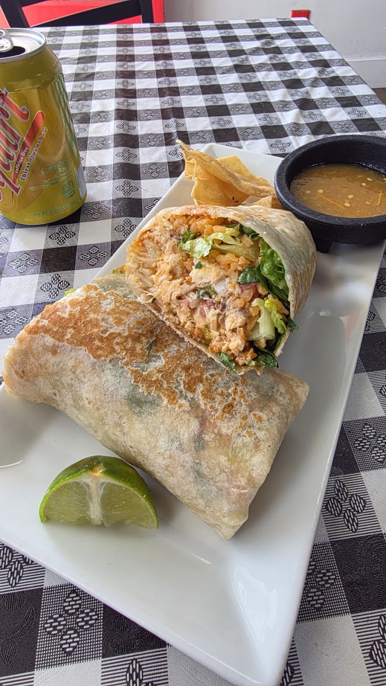 Burritos at Basil Mexican Food