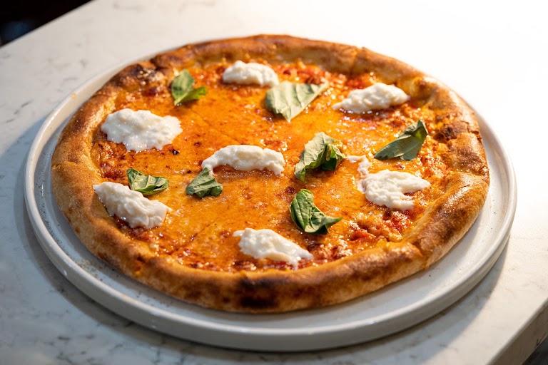 Pizza Margherita at Marina Restaurant