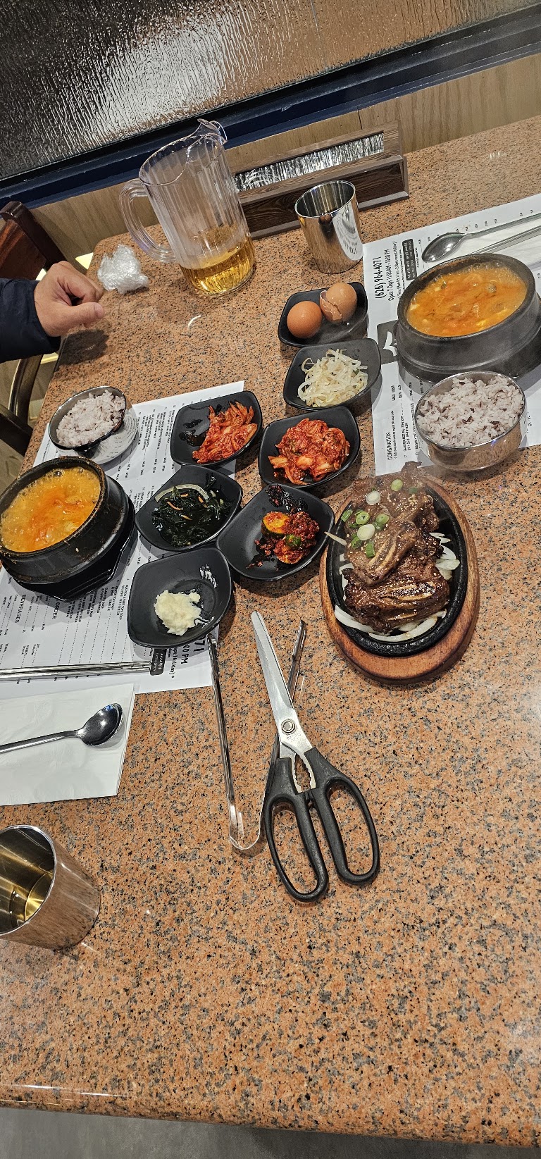 Bulgogi (bbq Marinated Beef) + Tofu Soup at Tofu Bean Korean BBQ