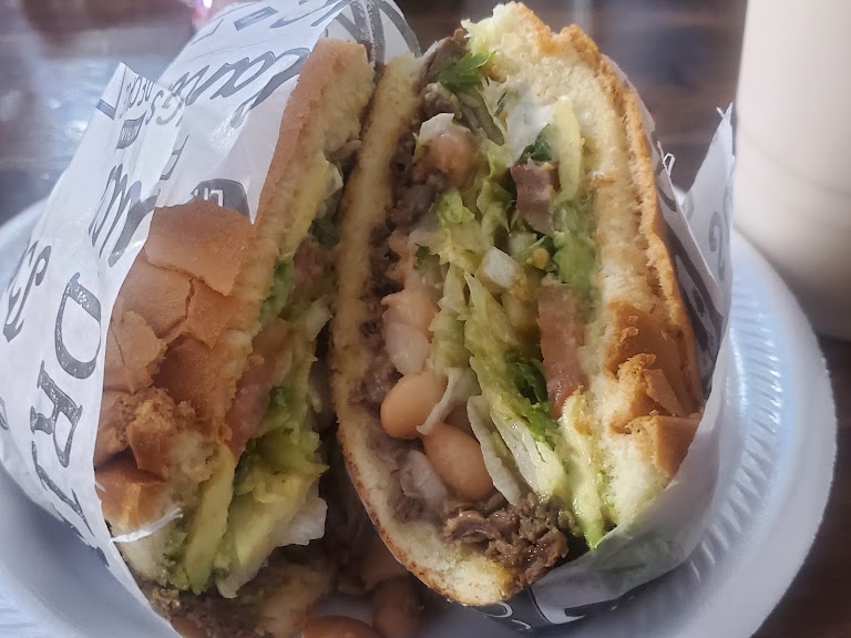 Tortas at El Faro Tacos