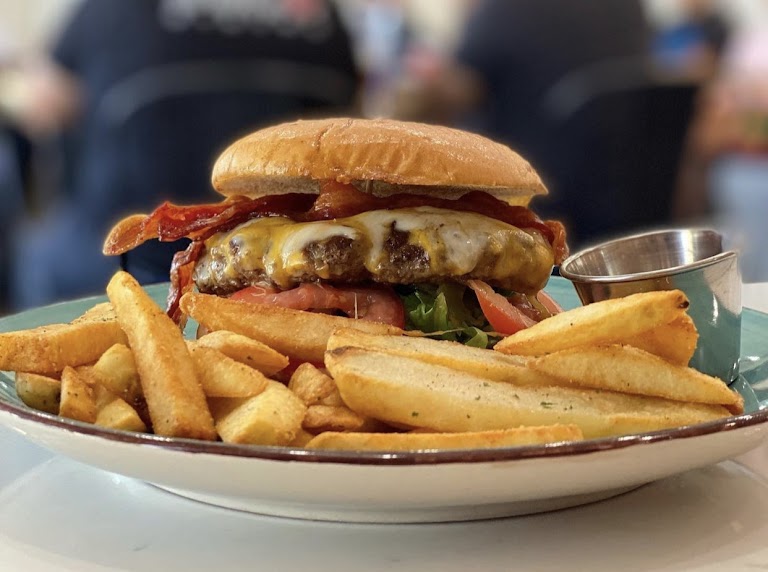 Cheeseburger, Fries and Coke Combo at Lola’s Kitchen