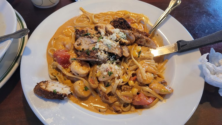 Cajun Seafood Pasta at Tutto Fresco