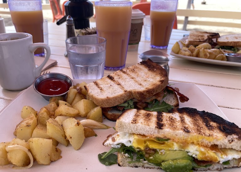 Back on the Beach Egg Sandwich at Back on the Beach Cafe