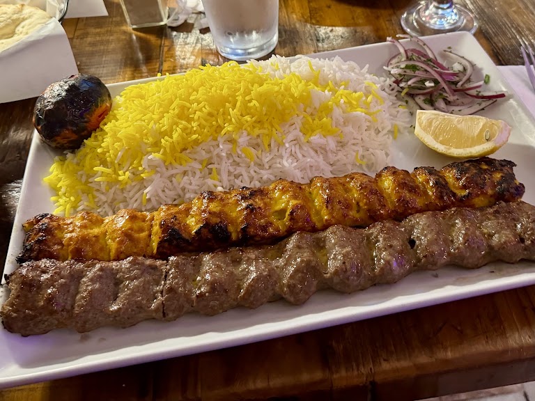Combination of Beef Soltani at Shirin Restaurant
