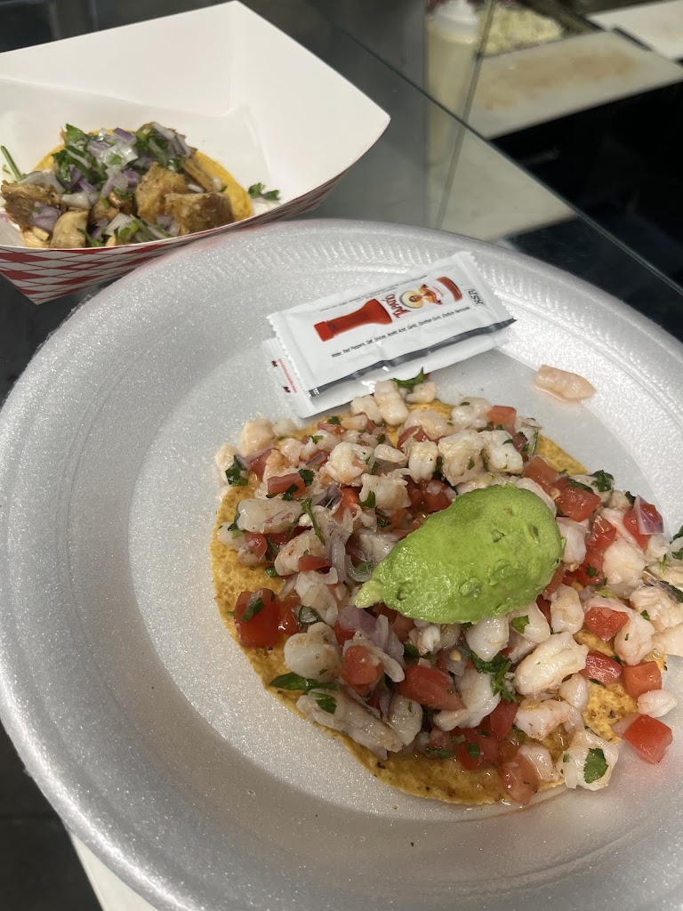 Fish Ceviche Tostada at Baja California Tacos