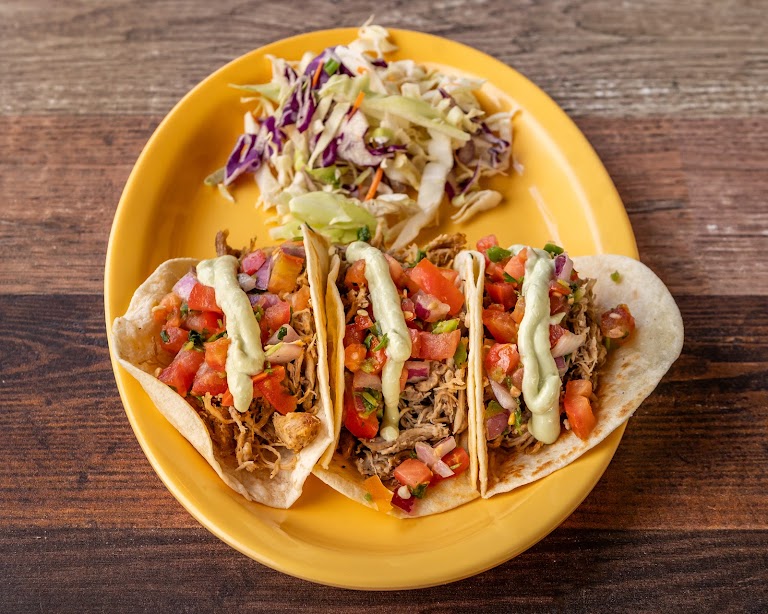 Shrimp Tacos at The Shwack Beach Grill