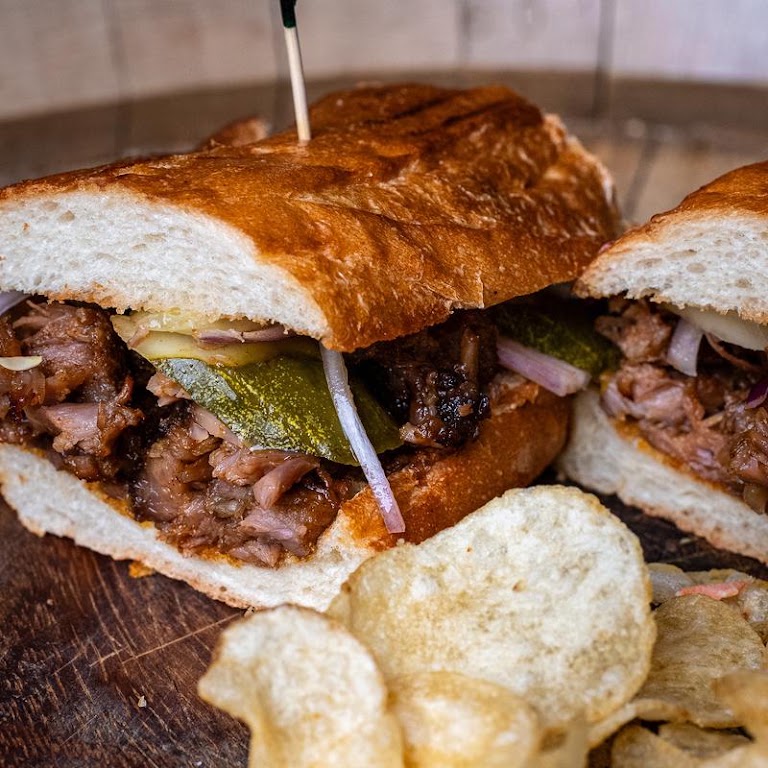 Pulled Pork Sandwich at Brews Brothers