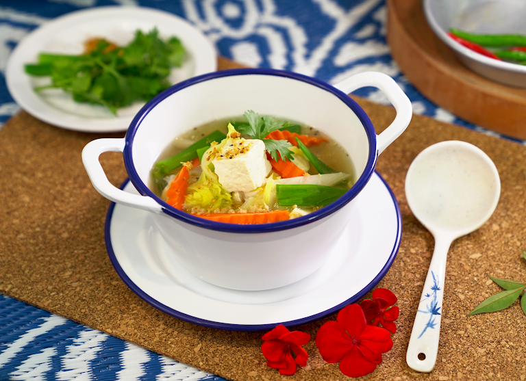Wonton Soup at Green Basil Thai Restaurant