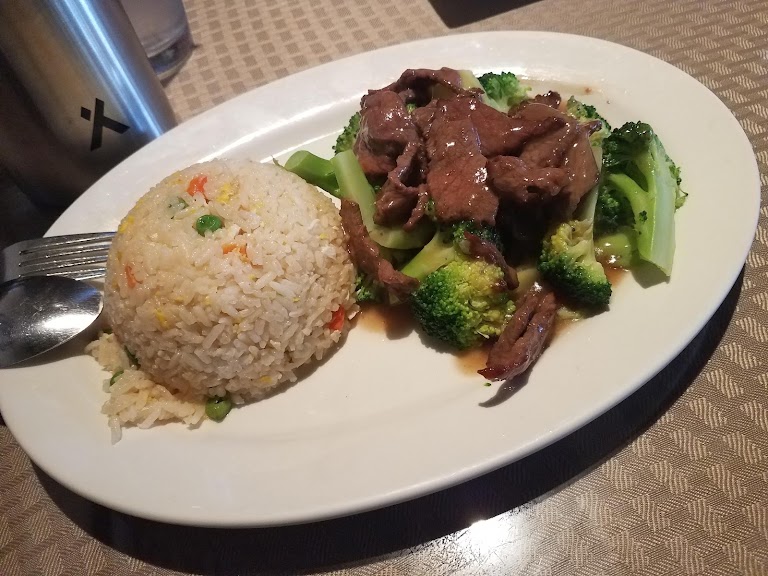 L - Chinese Broccoli at Original Khun Dang Thai Restaurant