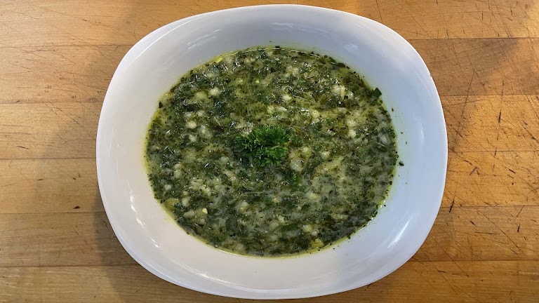 Vegetable Soup at Yaas Alborz Restaurant