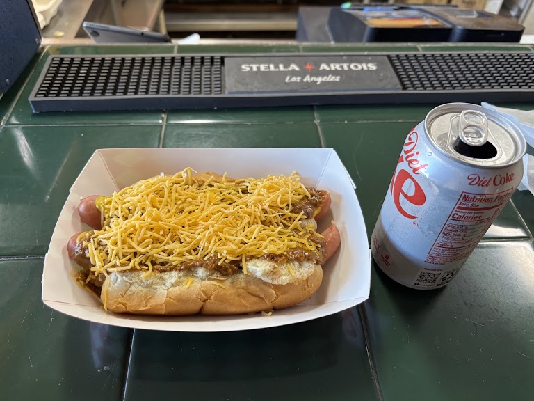 Cheese Dog at Hound Dog Hot Dog Shop