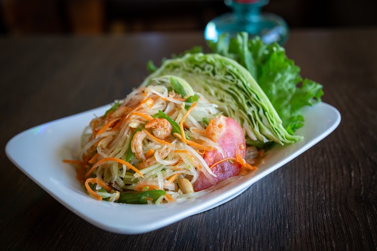 Papaya Salad (som Tam) at Thai Dishes Manhattan Beach