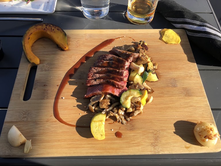 Grilled Asparagus at MYA Rooftop Restaurant & Lounge