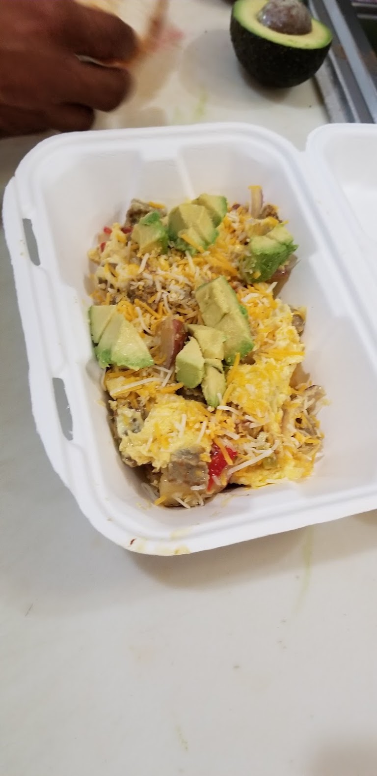 Spicy Chorizo Chilaquiles at Bites & Bashes Cafe