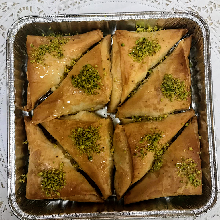 Baklava Pistachios at Zaatar Factory And Bakery