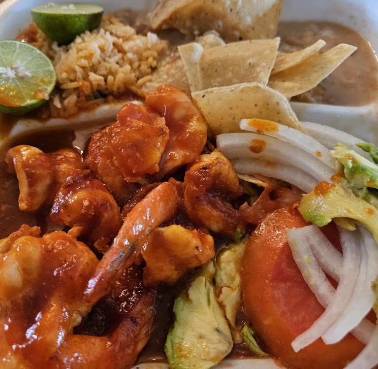 Camarones Al Diabla at El Caporal
