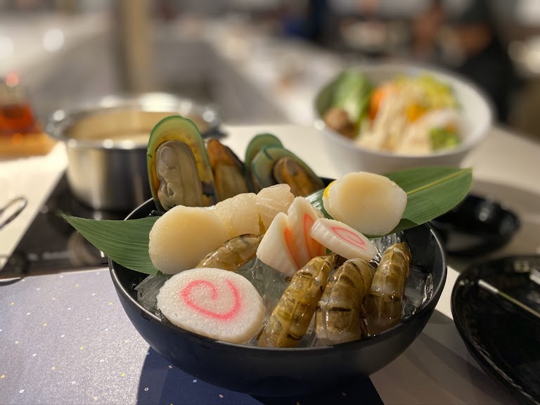 Mixed Seafood Platter Shabu at Nabemono Shabu Shabu