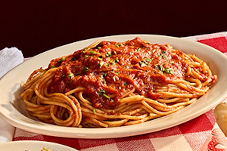 Spaghetti Marinara at Buca di Beppo Italian Restaurant