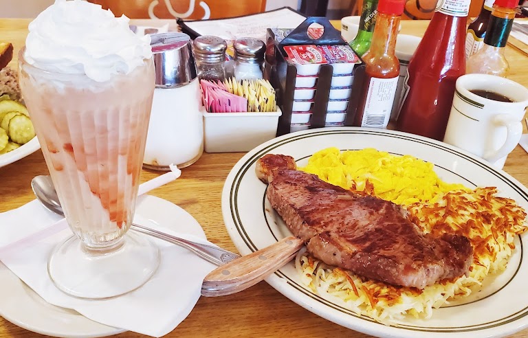 2 Eggs & Chicken Fried Steak at Roberta's Village Inn