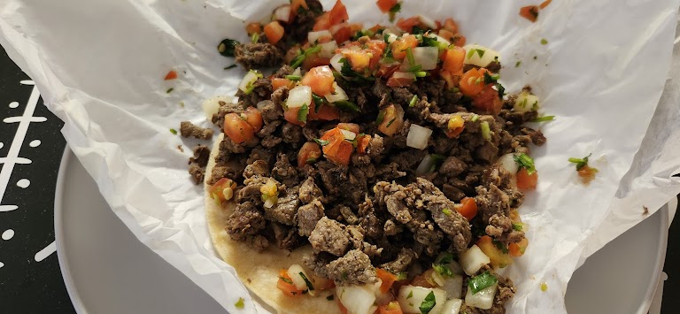 Two Crispy Beef Tacos at Pepe's