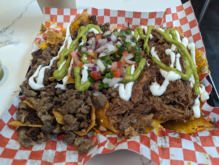 Nachos/fries at Tacos El Patron