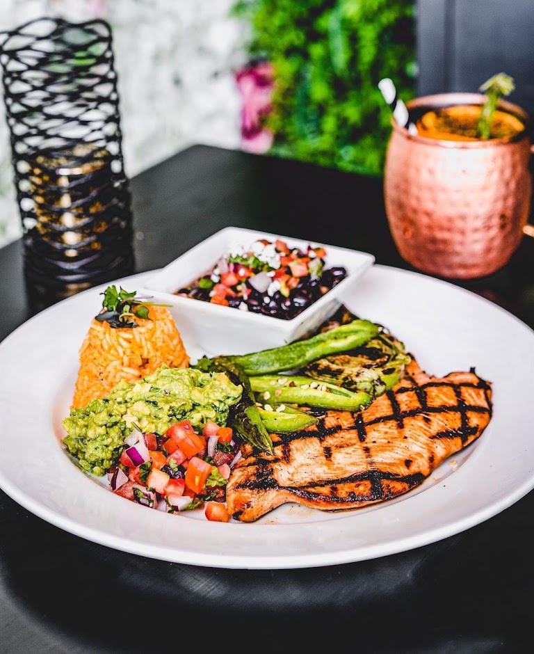 Grilled Salmon at Martin's Cocina y Cantina