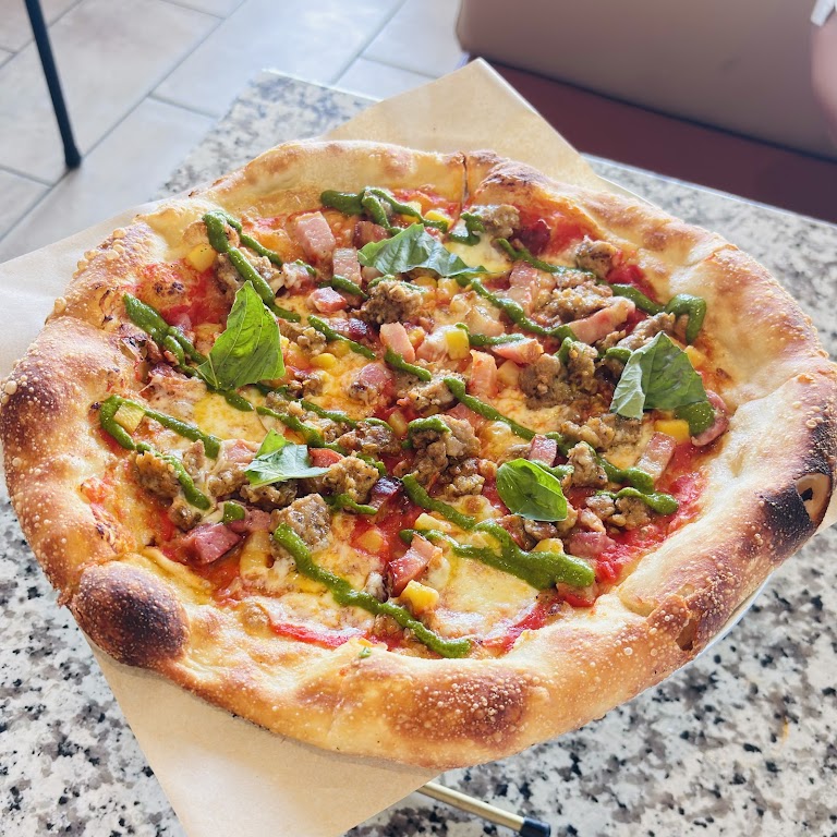 Mentaiko Pizza at INI Ristorante