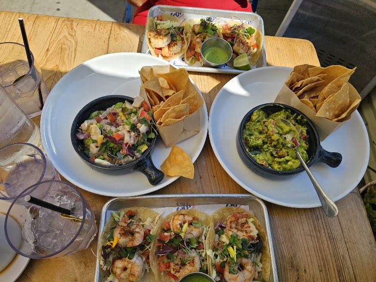 Shrimp Tacos at The Waterfront Venice