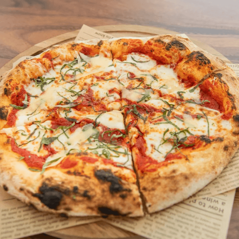 Margherita Pizza at Baked Pizza and Sandwiches