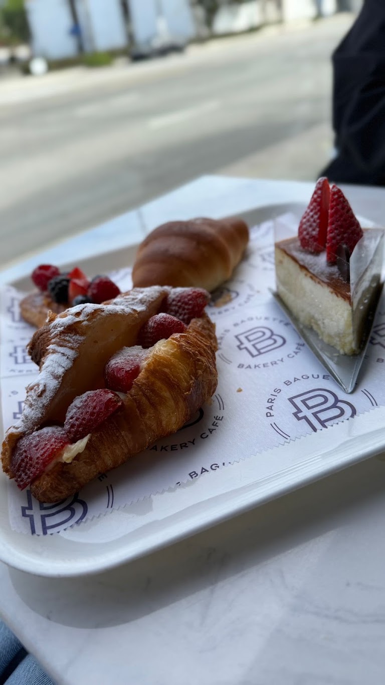 Raspberry Almond Croissant at Paris Baguette