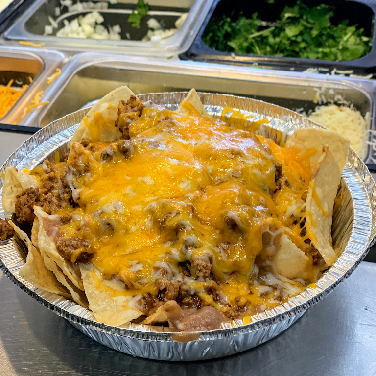 The Brozza (mexican Pizza) at Burrito Brothers