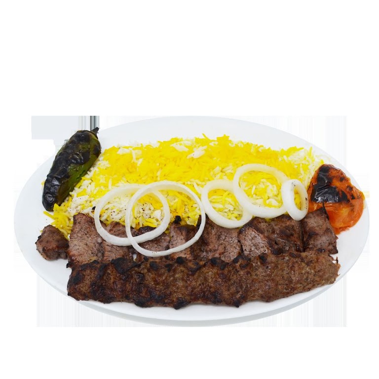 Beef Koobeideh at Kababe Grill