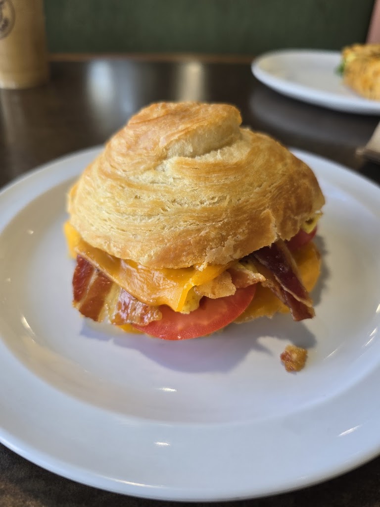 Bacon & Egg Croissant at Corner Bakery Cafe