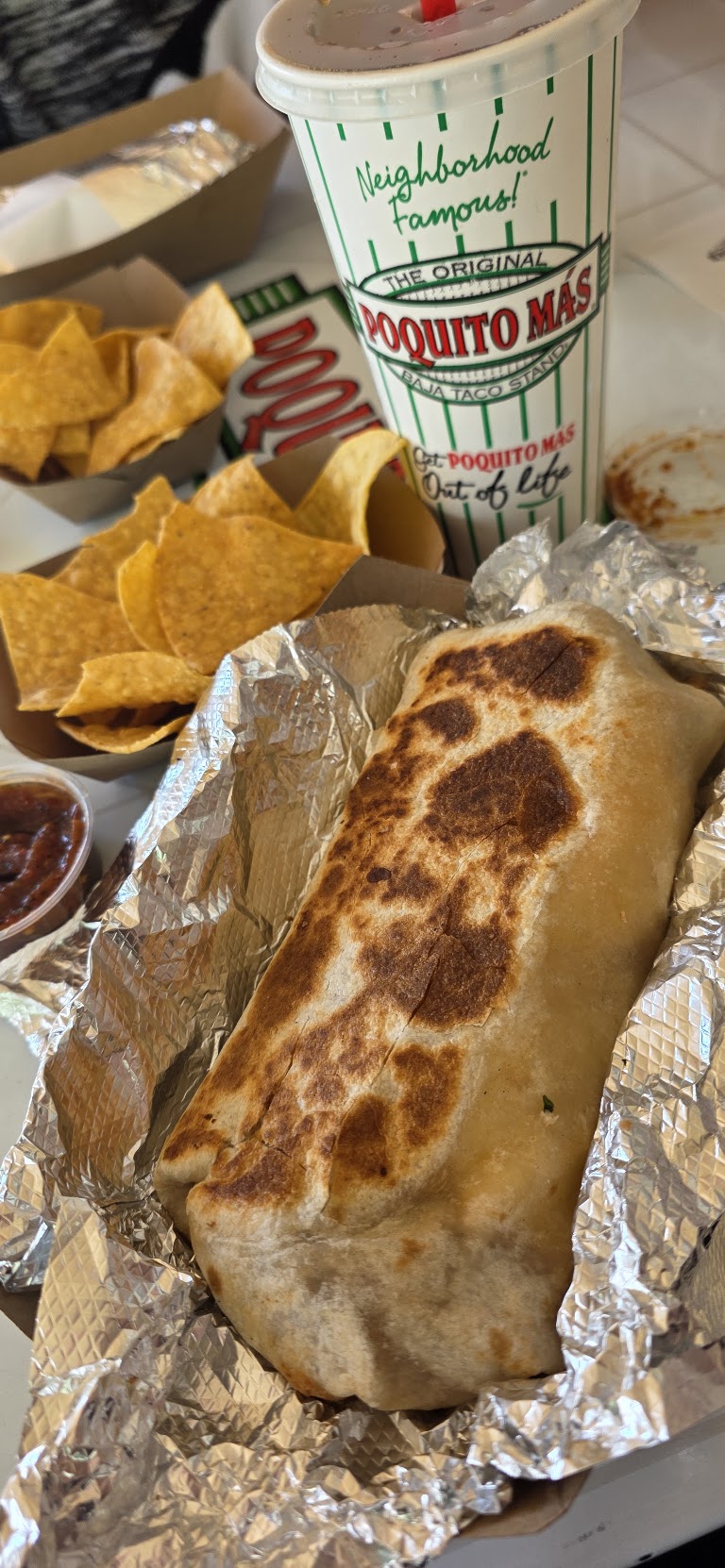 Burritos at Poquito Mas