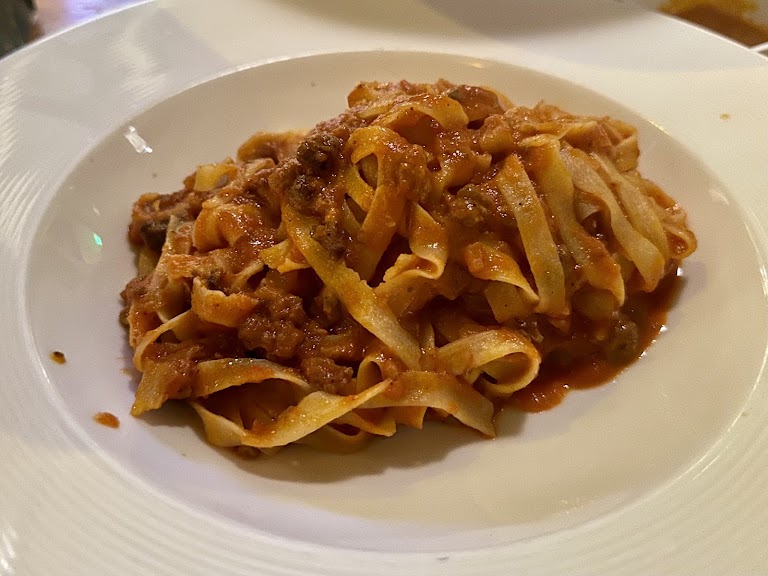 Tagliatelle Bolognese at Il Fornaio Woodland Hills