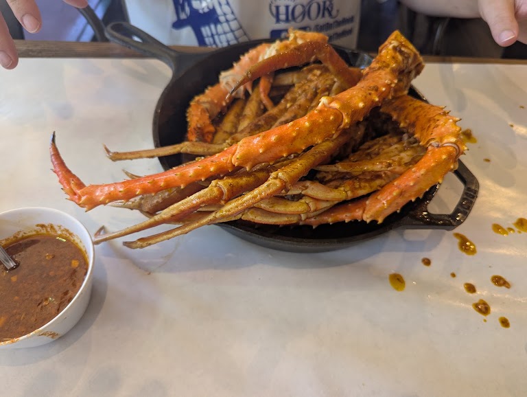 King Crab Legs at On The Hook