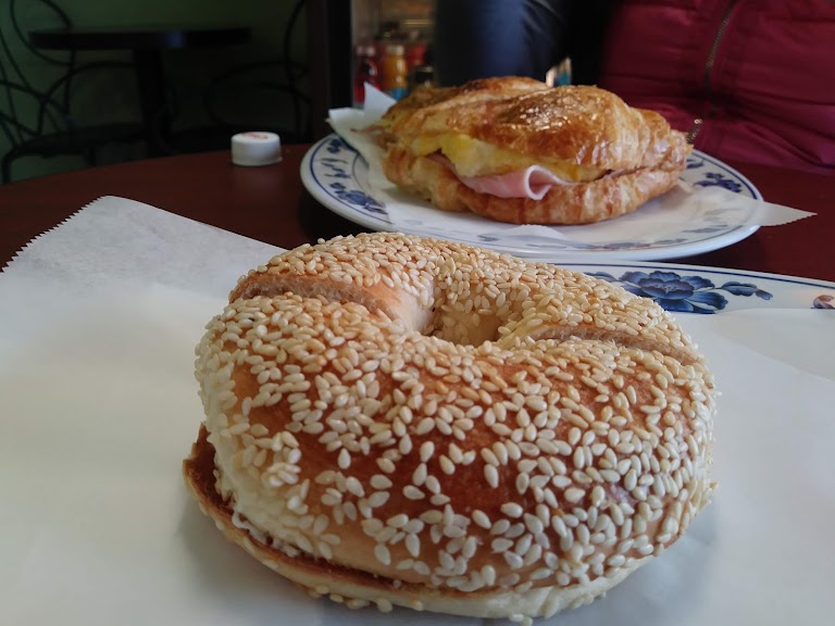 Bagel at USA Donuts ( By Los Angeles Valley College )