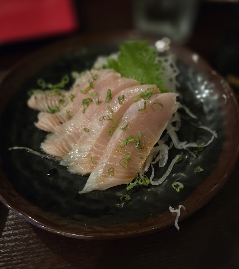 Salmon Sashimi at Something's Fishy