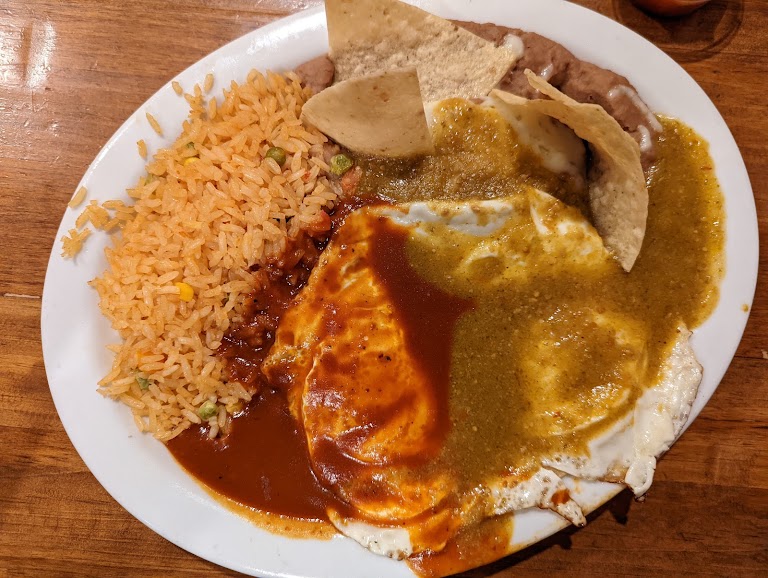 Enchiladas at La Fogata Mexican Restaurant & Catering