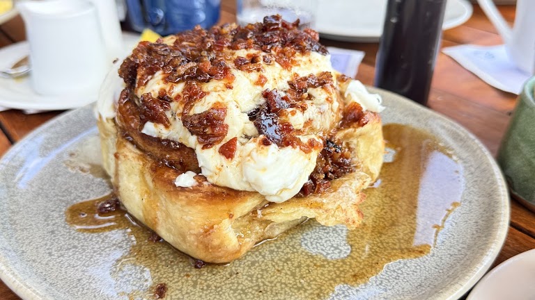 Cinnamon Roll at Harvest Restaurant