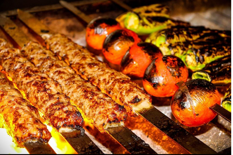 Shish Kebab at Nersses Vanak Restaurant