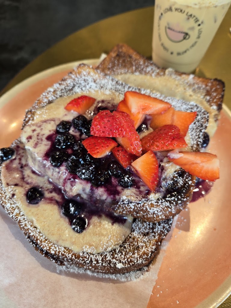 Berry Ricotta French Toast at Love You Latte