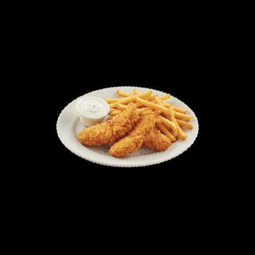 Chicken Strips and Fries at I Heart Pancakes