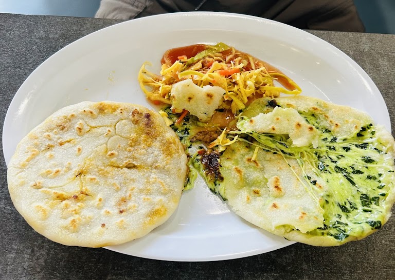 Pupusa Revuelta at EL PELON RESTAURANTE Y PUPUSERIA