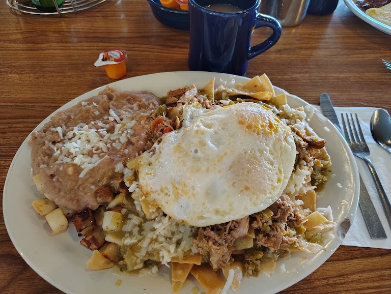 Chilaquilas at Peppertree Cafe