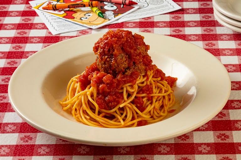 Spaghetti with Meatball for One at Buca di Beppo Italian Restaurant
