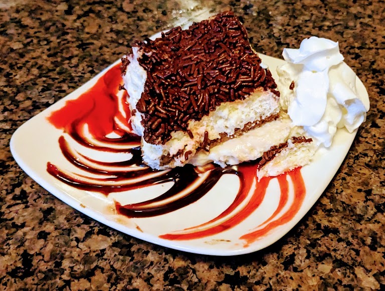 Homemade Cheesecake at Villa Terraza Restaurant